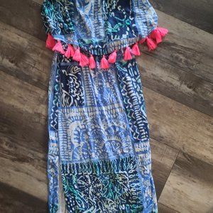 Lilly oulitzer strapless dress